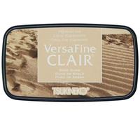 Tsukineko VersaFine Clair Tampon encreur Beige, Sand Dune-Large-Opaque, Imperméable, Archival-Embossing, Taille du Tampon : 7,6 x 3,5 cm