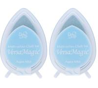 Tsukineko Versamagic Tampon encreur Goutte de rosée - Aspen Mist (Lot de 2)