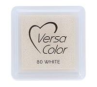 Tsukineko Versasmall VersaColor Tampon encreur Petit Cube 25 × 25 mm Pigment Blanc