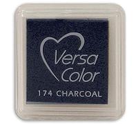 Tsukineko Versasmall VersaColor Tampon encreur petit cube 25 × 25 mm Pigment Gris Anthracite