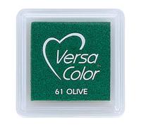 Tsukineko Versasmall VersaColor Tampon encreur petit cube 25 × 25 mm Pigment Olive