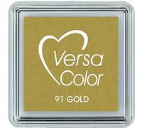 Tsukineko Versasmall VersaColor Tampon encreur Petit Cube 25 × 25 mm Pigment Or
