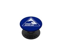 Tsunami Panneau d'avertissement Zone de Danger PopSockets PopGrip Adhésif