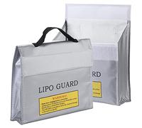 TsunNee Lot de 2 sacs de sécurité LiPo pour batterie LiPO, sac de protection de sécurité ignifuge, étui de protection anti-déflagrant, sac de protection de charge de batterie module