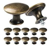 TsunNee Lot de 24 boutons d'armoire vintage chic en bronze antique pour placard de cuisine - 30 mm