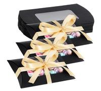 TsunNee Lot de 50 boîtes à bonbons en papier avec fenêtre, forme d'oreiller, pour toutes occasions