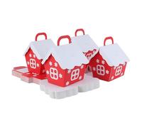TsunNee Lot de 50 boîtes cadeaux pour fêtes de Noël, bonbons et bonbonnières en forme de maison - décorations créatives en papier pour fêtes de Noël