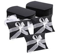 TsunNee Lot de 50 coffrets cadeaux pour coussins, boîtes de faveur de fête, Thanksgiving, Noël, baby shower et fête des mères