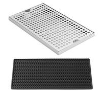 TsunNee Plateau d'égouttement de bière en acier inoxydable, plateau de réception amovible, plateau d'égouttement pour fût, bac d'égouttement pour la maison la cuisine le bar le restaurant