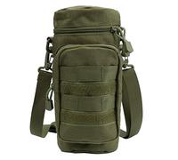 TsunNee Tactique Molle l'eau Bouteille Sac, L'hydratation Transporteur Sac avec Supplémentaire Accessoire Poche et Détachable Épaule Sangle pour Militaire Sport Randonnée Bicyclette (armée Verte)