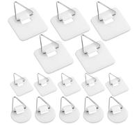 TSUOUKL Lot de 15 Crochet adhesif Mural Crochets Adhésifs Invisibles, Accroche Tableau Adhesif, Accroche Tableau Mural sans Percer, des Peintures Support Tableau Mural pour Accrocher des Photos