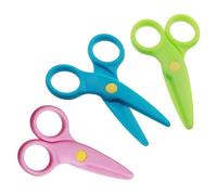 TSUOUKL Lot de 3 Ciseaux de Sécurité,Convient aux Jeunes Enfants,10,7cm Plastique PP Ciseaux à Papier Ciseaux pour Enfants d'âge Préscolaire,Pour les Enfants à Partir de 2 ans
