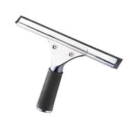 TSUOUKL Raclette à vitre Professionnelle, Raclette Vitre en Acier Inoxydable avec Lame de 25 cm, pour Nettoyer et Sécher Le Verre, Le Carrelage, Les Fenêtres, la Salle de Bain