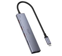 TSUPY 10Gbps Hub USB-C HDMI 4K 60HZ, 4 Data Ports 3A PD 100W 5 en 1 Docking Station,Câble 30CM, Compatible avec iPhone 16 15 Série MacBook iPad Air 2024 Mac Mini M4 Surface Galaxy S24