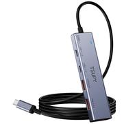 TSUPY Hub USB C 3.2, concentrateur USB C 3.2 Gen 2 10 Gbit/s avec câble étendu de 1,2 m, 2 ports USB-A et 2 ports USB-C multi-ports USB pour MacBook Air/Pro, Surface Pro, XPS, ordinateur portable, PC