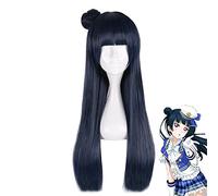 Tsushima Yoshiko Perruque Amour En Direct Soleil Cosplay Perruque Bleu Cheveux Synthétiques Lovelive Soleil Cosplay Tsushima Yoshiko Mz-1101
