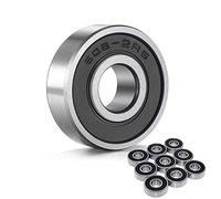 TSWASWUGP 10 pièces 608 2rs 608-2rs 8 * 22 * 7mm Roues de Skateboard, roulements Rechange, Rouleaux à Billes, Arbres précision, roulement en Acier