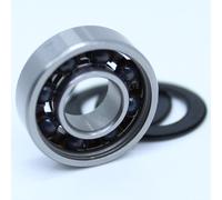 TSWASWUGP Roulement en céramique Hybride 63/22, 22x56x15mm, Roue Avant et arrière de vélo Course 63 22 2RS LUU Hybrides Si3N4, roulements à Billes 63/22RS