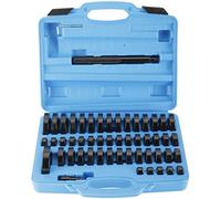 TSX TOOL Kit Extracteur Installateur Roulements et Paliers 52 Pièces Universel Disques 18-74mm 2450 Variations pour Atelier Automobile