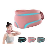 TSYIDUI Minerve Cervicorrect Portable,Collier Cervical,Cervicorrects Anti-Ronflement,Attelle De Cou Pour Homme Et Femme,Soutien Du Cou Pour Dormir En Mousse Souple Et Stabiliser Le Cou (rose)