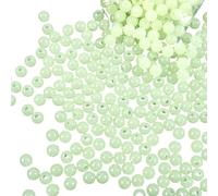 Tsynapter 100 pièces Bouchon de Perles de pêche dures Lumineux Rond Espace de pêche Haricots s ' arrête Ligne Lumineuse Perles leurre Accessoires pour matériel de Plein air