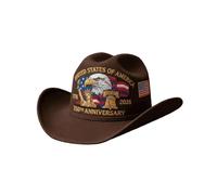 Tsynapter Chapeau du 250e Jour de l ' Indépendance des Américains avec broderie unique pour couvre-chef d ' événement en plein air pour hommes et femmes Chapeau de vache du Jour de l ' Indépendance