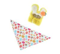 Tsynapter Costume d ' oie en peluche polyvalent avec écharpe, chapeau de lapin pour les fêtes de pâques et la décoration de la maison