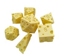 Tsynapter Dés de différentes Formes, différents nombres de Visages, nombres numériques éducatifs, Divertissement de Bureau, Ensemble de dés en Plastique polyédriques, 7 pièces