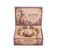 Tsynapter Ensemble de bracelets décoratifs | Perle d ' art fantastique, design élastique à facettes, boîte de présentation pour surprises d ' amitié