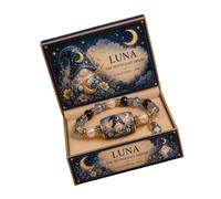Tsynapter Ensemble de bracelets décoratifs | Perle d ' art fantastique, design élastique à facettes, boîte de présentation pour surprises d ' amitié