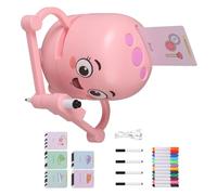 Tsynapter Robot de Dessin pour avec Apprentissage interactif Comprenant 12 Couleurs Vives et 100 Cartes de vocabulaire Robot Artistique interactif avec Guidage Vocal