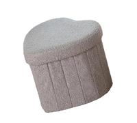 Tsynapter Tabouret de Rangement décoratif en Forme de cœur, Pouf rembourré Doux, siège Confortable, Repose-Pieds pour Coin Dressing, Chambre à Coucher, entrée, Utilisation