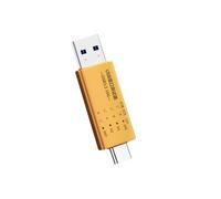 Tsynapter Testeur d'interfaces USB C vers USB 3.2 avec écran LED numérique pour la vitesse de charge et l'affichage LED de l'appareil de type C