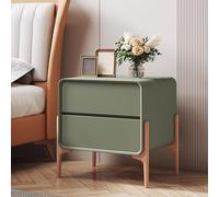 TSYORHSC Table de Chevet Verte Moderne pour Chambre à Coucher avec Grand Espace de Rangement et Assemblage Facile Table de Chevet pour Petit Espace avec poignée rainurée Pratique 30x40x... Taille