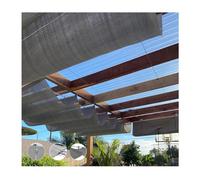 TSYORHSC Voile d'ombrage rétractable en Forme de Vague en U 2,4 x 4 m, Protection UV Durable pour terrasse, Porche et Jardin, Voile d'ombrage pour pergola extérieure