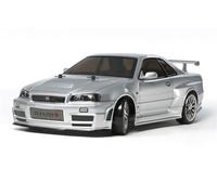 Tamiya TT-02D Nis R34 GT-R Z-Tune brushed 1:10 Auto RC lectrique Voiture de tourisme 4 roues motrices 4WD kit monter