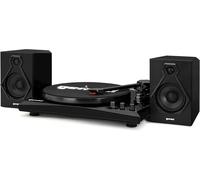 Tt-900¿Platine À 3 Vitesses Avec Réglage Pitch,Connectivité Bluetooth Et Son Stéréo Haute Fidélité (Ensemble Noir)