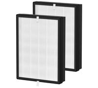 TT-AP007 Lot de 2 filtres HEPA de rechange compatibles avec le purificateur d'air TaoTronics TT-AP007, filtration en 4 étapes, charbon actif haute efficacité