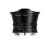TT Artisan Objectif Fisheye 7,5 mm F2.0 APS-C Panasonic Leica L Sigma Mount Black Ultra Grand Angle avec Angle de Vue de 180 degrés.