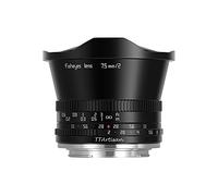 TT Artisan Objectif Fisheye 7,5mm F2.0 APS-C Compatible avecSony E Noir Objectif Ultra Grand Angle avec Angle de Vue de 180 ° sans Filtre