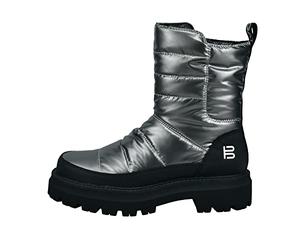 TT bagatt Femme Carley Bottes, Argenté/Noir, 40 EU