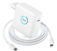 TT&C Chargeur Rapide USB C 96W,Adaptateur Secteur Type-C pour MacBook Pro 16/15/14/13 Pouces,iPad Pro 12.9/11 Pouces,Lenovo,Fonctionne avec Tous Les périphériques USB C,avec câble USB C vers C 2M
