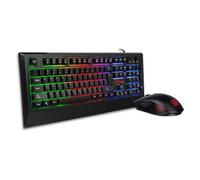Tt eSPORTS Challenger Combo clavier Souris incluse Gaming USB Allemand Noir