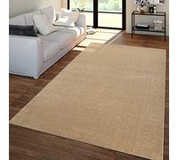 TT Home Salon Tapis Poils Ras Design Uni Moderne Et Intemporel, Couleur:Or, Dimension:200x280 cm