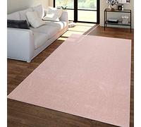 TT Home Salon Tapis Poils Ras Design Uni Moderne Et Intemporel, Couleur: Rose, Dimension:200x280 cm
