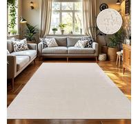 TT Home Tapis D'Intérieur Et D'Extérieur Résistant Aux Intempéries Balcon Chambre À Coucher Motif Boho Skandi Aspect Géométrique, Dimension:120x160 cm, Couleur:Crème 7