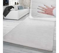 TT Home Tapis Poils Hauts pour Salon Imitation Fourrure De Lapin Douce Fausse Fourrure Beige, Dimension:80x150 cm