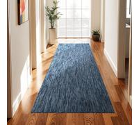 TT Home Tapis pour Extérieur Tapis De Cuisine Balcon Terrasse Design Uni Moderne, Couleur:Bleu, Dimension:80x250 cm
