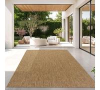 TT Home Tapis pour Extérieur Tapis De Cuisine Balcon Terrasse Design Uni Moderne, Couleur:Café, Dimension:240x340 cm