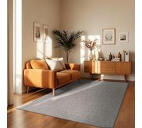 TT Home Tapis pour Extérieur Tapis De Cuisine Balcon Terrasse Design Uni Moderne, Couleur:Gris, Dimension:140x200 cm